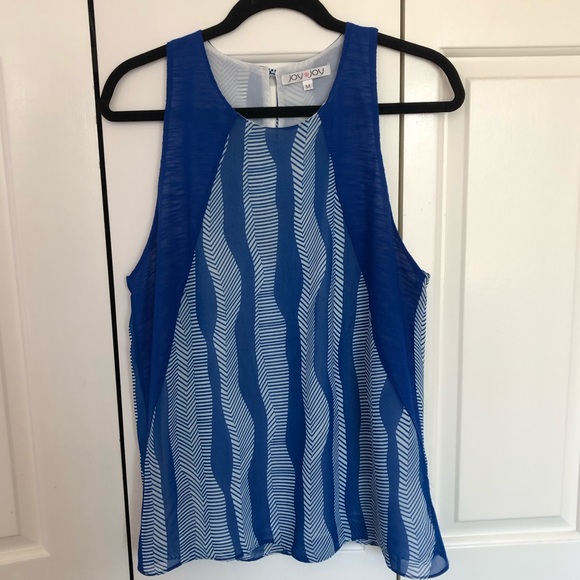 Anthropologie | Blue and White Patterned Tank - Picture 1 of 5